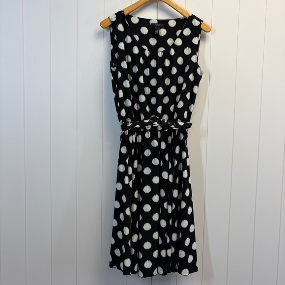 Alfani Dresses & Skirts - Alfani Minimalist Polka Dot Belted Dress Women Size 10 Classic Office Business